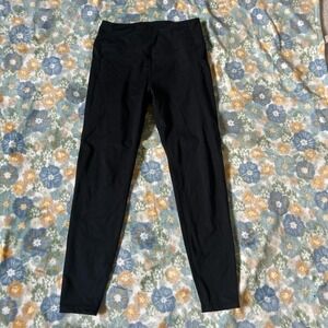 Baleaf black high-waisted leggings with pockets women's medium